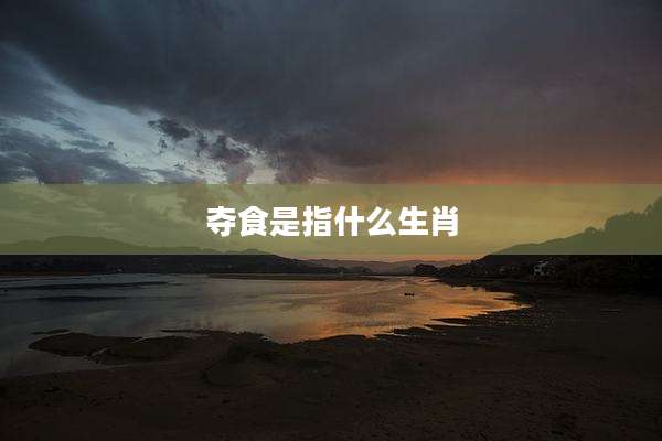 夺食是指什么生肖