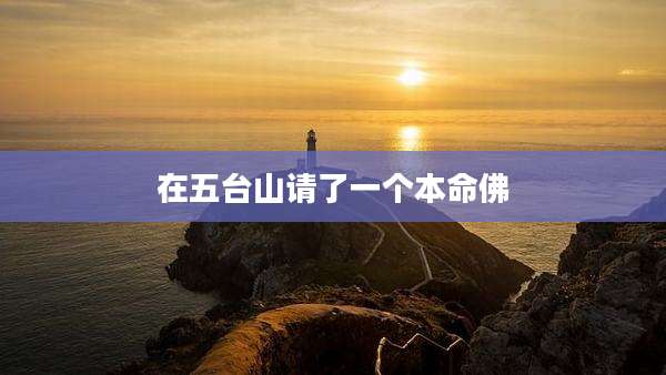 在五台山请了一个本命佛
