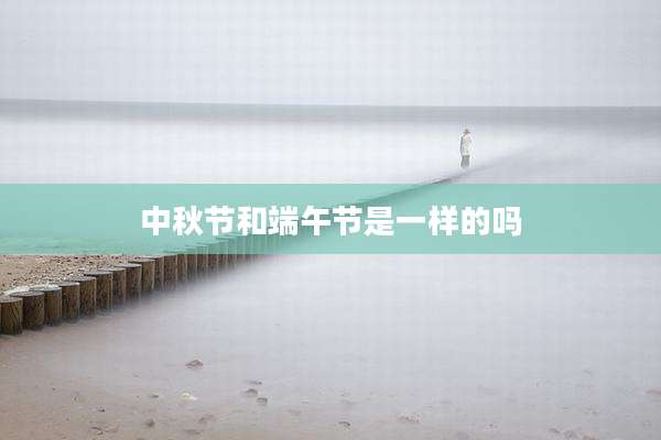 中秋节和端午节是一样的吗
