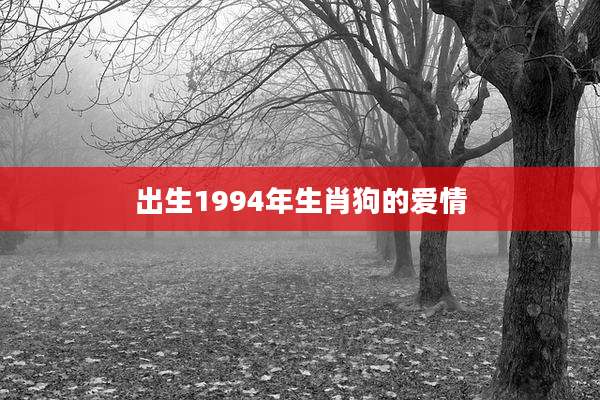 出生1994年生肖狗的爱情