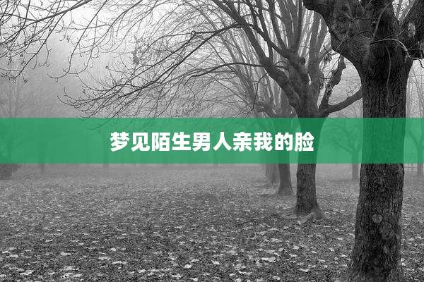 梦见陌生男人亲我的脸