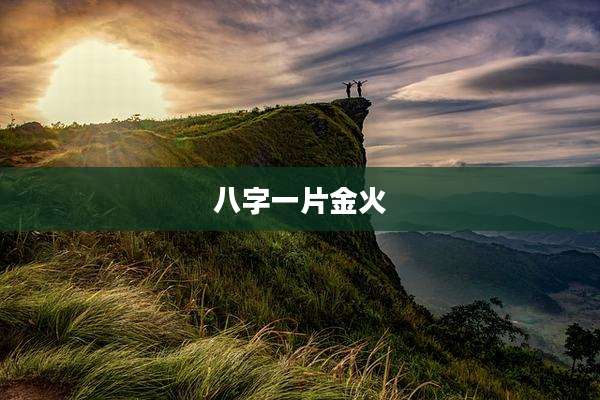 八字一片金火