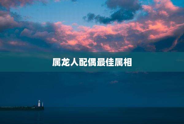 属龙人配偶最佳属相