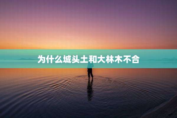 为什么城头土和大林木不合