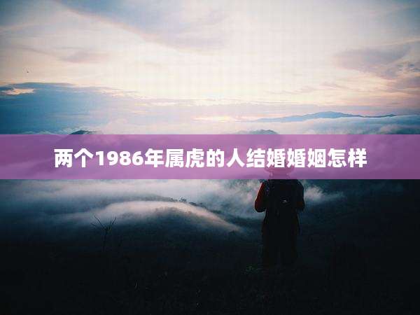 两个1986年属虎的人结婚婚姻怎样