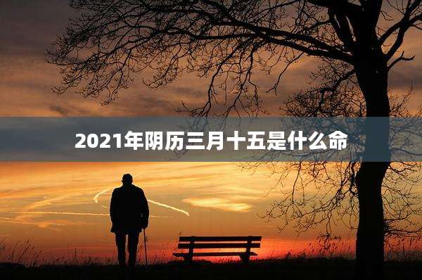 2021年阴历三月十五是什么命