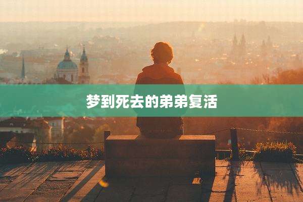 梦到死去的弟弟复活
