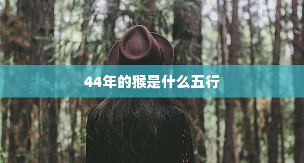 44年的猴是什么五行