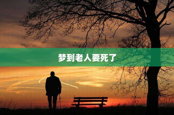 梦到老人要死了
