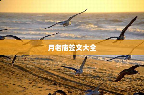 月老庙签文大全