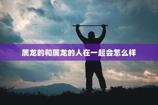 属龙的和属龙的人在一起会怎么样