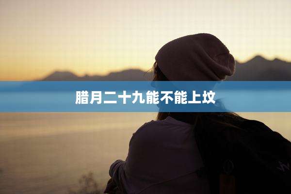 腊月二十九能不能上坟