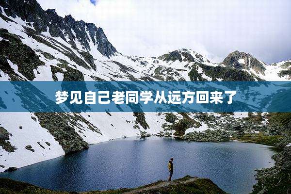 梦见自己老同学从远方回来了