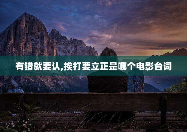 有错就要认,挨打要立正是哪个电影台词