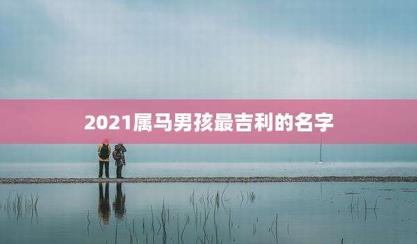 2021属马男孩最吉利的名字