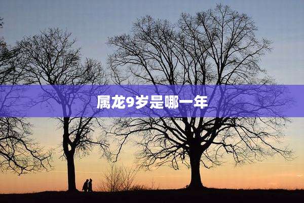 属龙9岁是哪一年