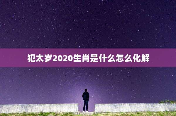 犯太岁2020生肖是什么怎么化解