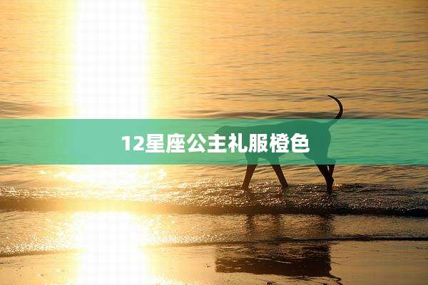 12星座公主礼服橙色