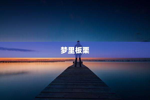 梦里板栗