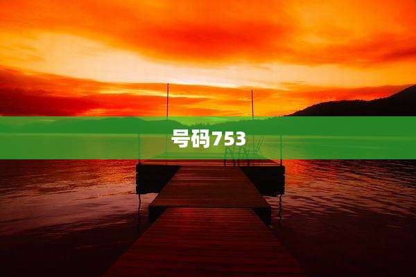 号码753