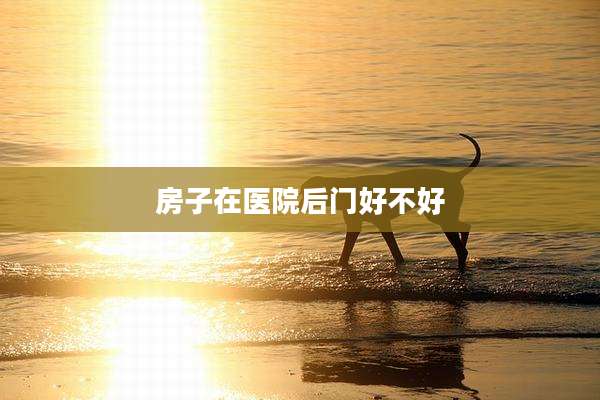 房子在医院后门好不好