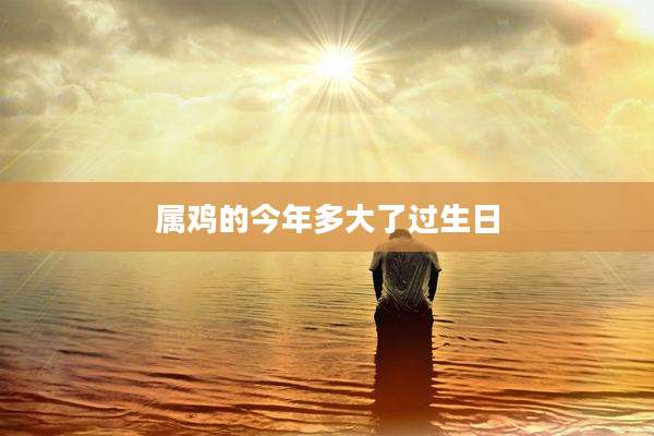 属鸡的今年多大了过生日