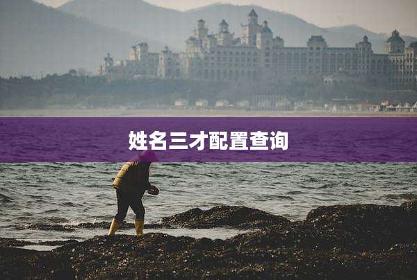 姓名三才配置查询