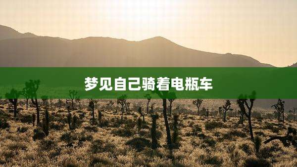 梦见自己骑着电瓶车