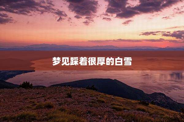 梦见踩着很厚的白雪