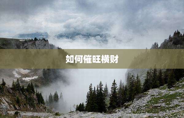 如何催旺横财
