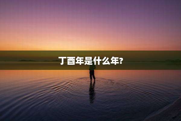 丁酉年是什么年?