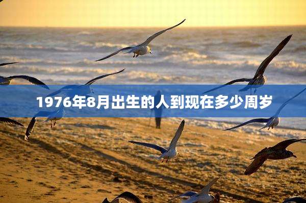 1976年8月出生的人到现在多少周岁