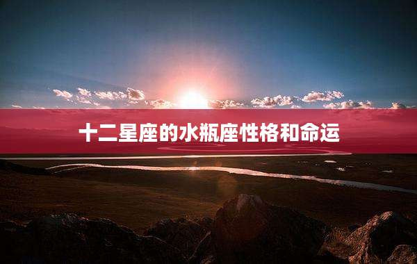 十二星座的水瓶座性格和命运