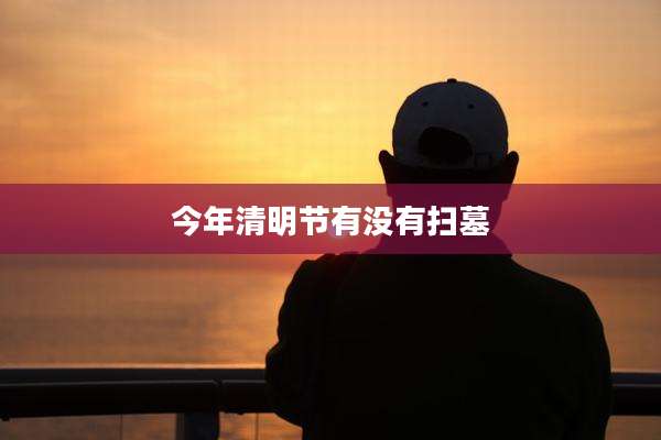 今年清明节有没有扫墓