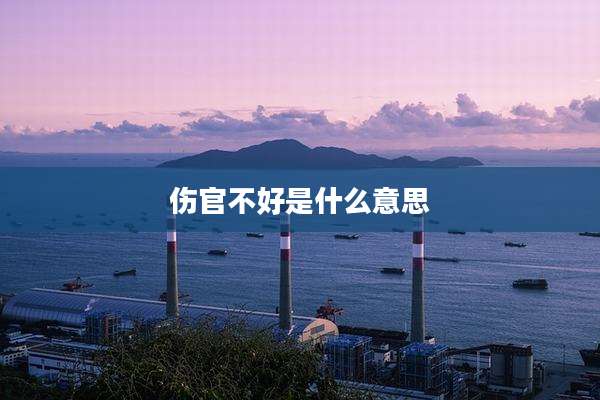 伤官不好是什么意思