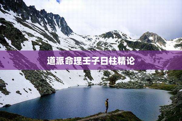 道派命理壬子日柱精论