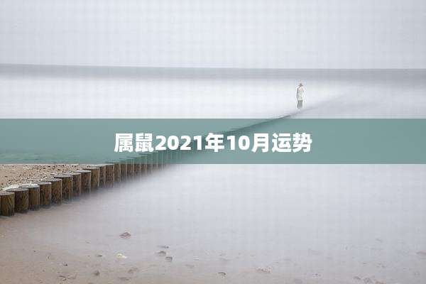属鼠2021年10月运势