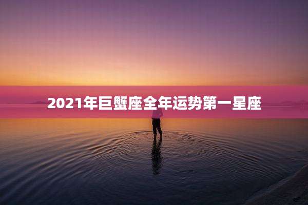 2021年巨蟹座全年运势第一星座