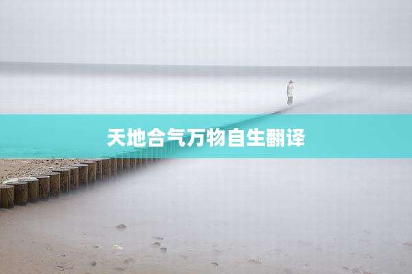 天地合气万物自生翻译