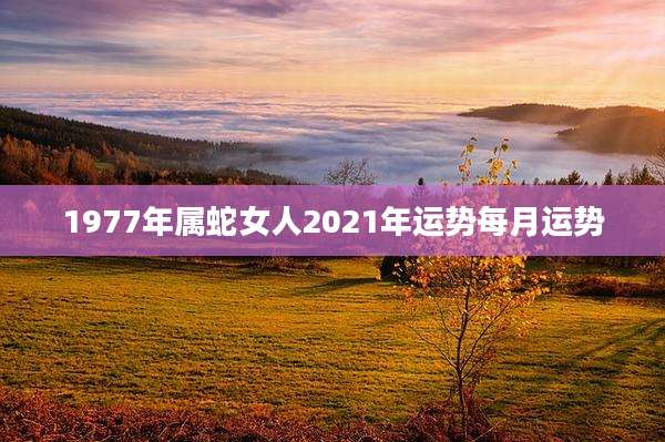 1977年属蛇女人2021年运势每月运势