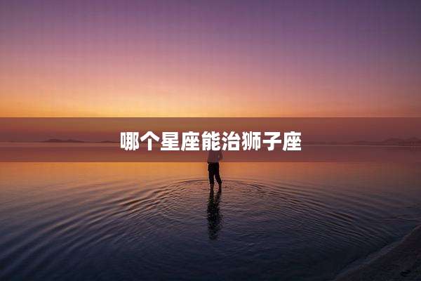 哪个星座能治狮子座