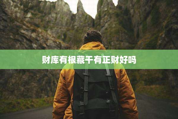 财库有根藏干有正财好吗