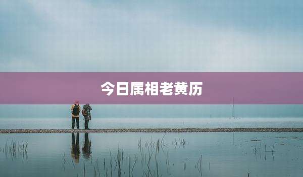 今日属相老黄历