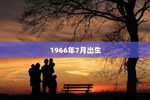 1966年7月出生