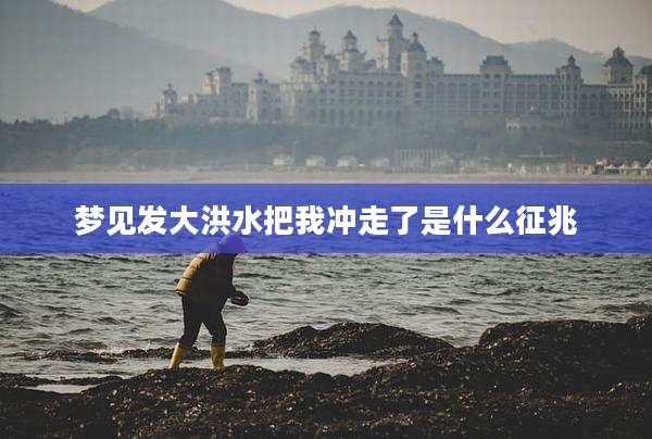 梦见发大洪水把我冲走了是什么征兆