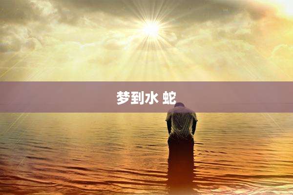 梦到水 蛇