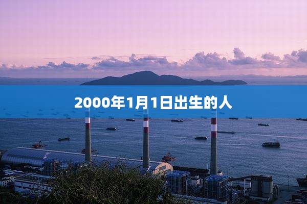 2000年1月1日出生的人