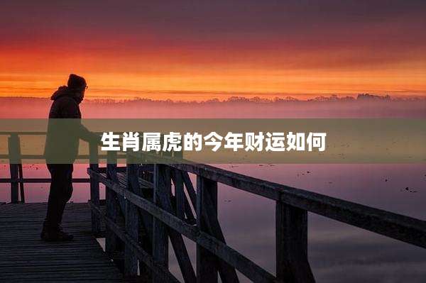 生肖属虎的今年财运如何