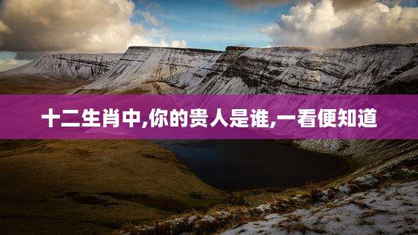 十二生肖中,你的贵人是谁,一看便知道