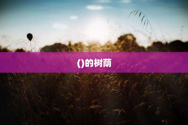()的树荫